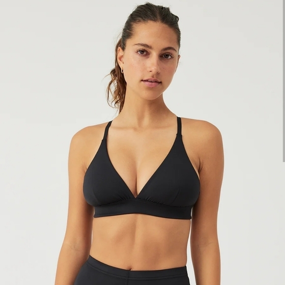 New Outdoor Voices Sculpt Hi Apex Black Sports Bra NWT Small - Picture 1 of 10